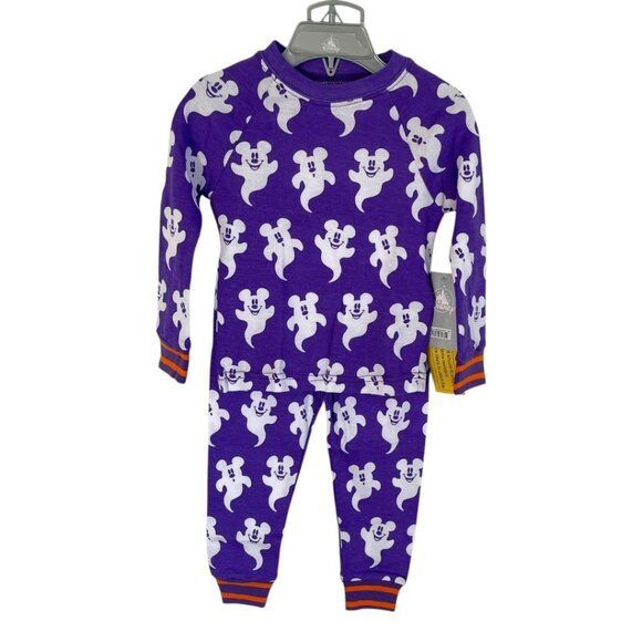 Disney Store Mickey Mouse Ghost Halloween PJ Pals Pajamas for Kids Size 2 - Picture 4 of 9